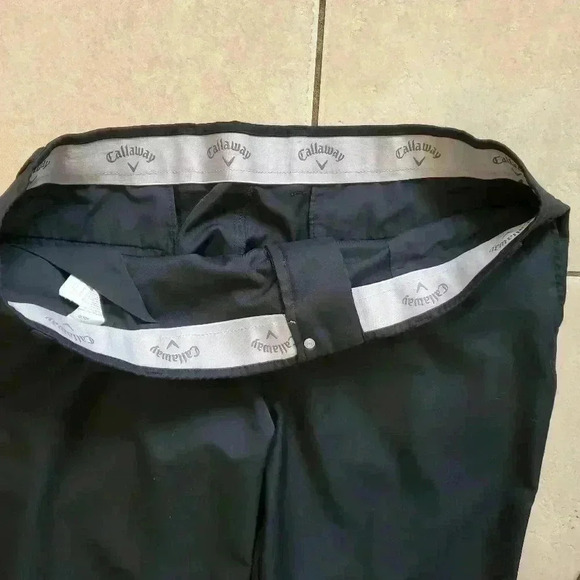 Callaway Golf Pants Black Flat Dry Fitting Perform - Picture 4 of 5